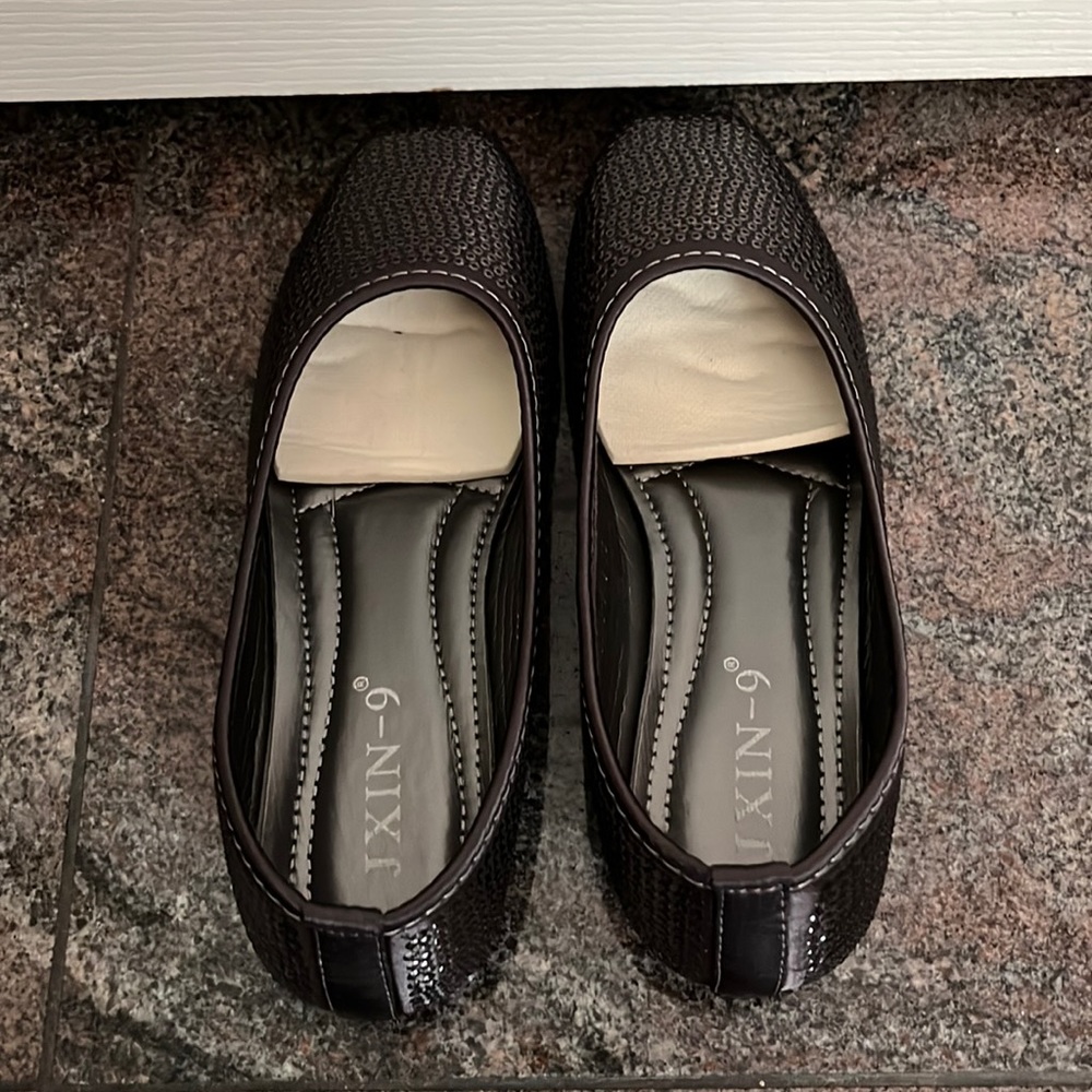 Purple Sequin flat